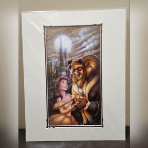 Disney Beauty and the Beast Art Print - Belle & Beast by Artist Darren Wilson